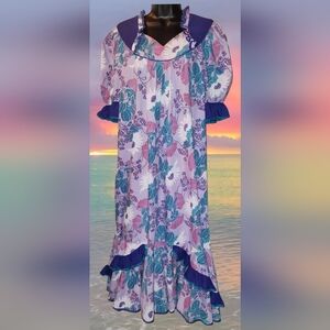 Good Times Vintage Hawaiian Mu-Mu Dress Sz L